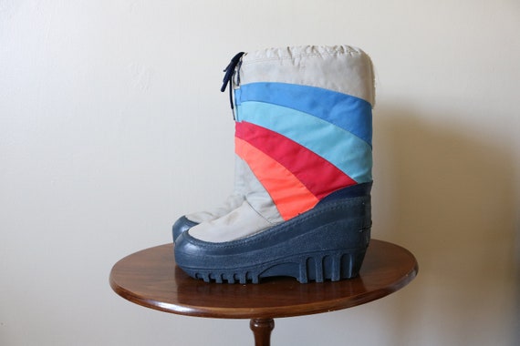 1980s Vintage Snow Boots / Moon Boots