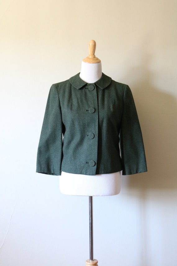 1990s Vintage Green Pendleton Wool Jacket