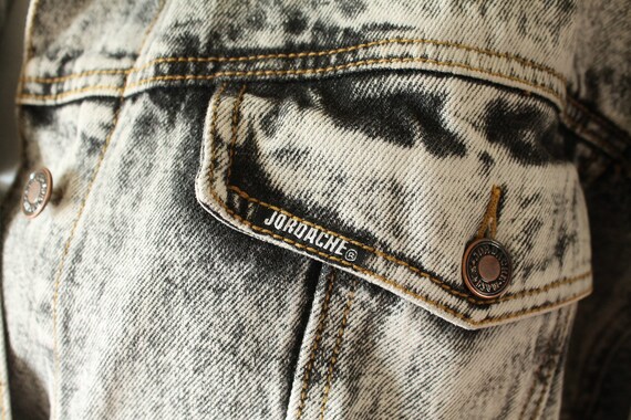 1980s Vintage Jordache Acid Washed Denim Jacket - image 7