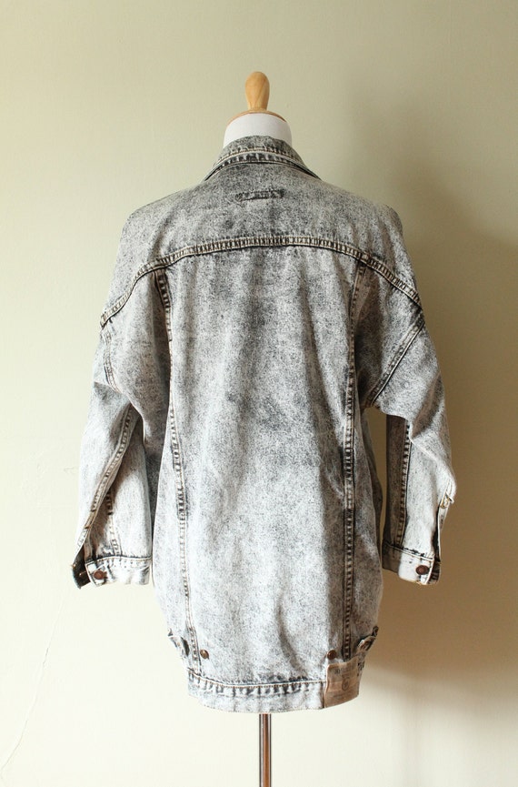 1980s Vintage Jordache Acid Washed Denim Jacket - image 5