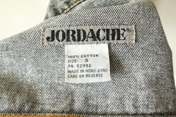 1980s Vintage Jordache Acid Washed Denim Jacket - image 9