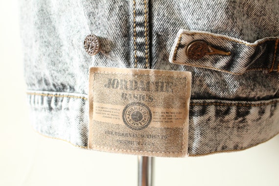 1980s Vintage Jordache Acid Washed Denim Jacket - image 6