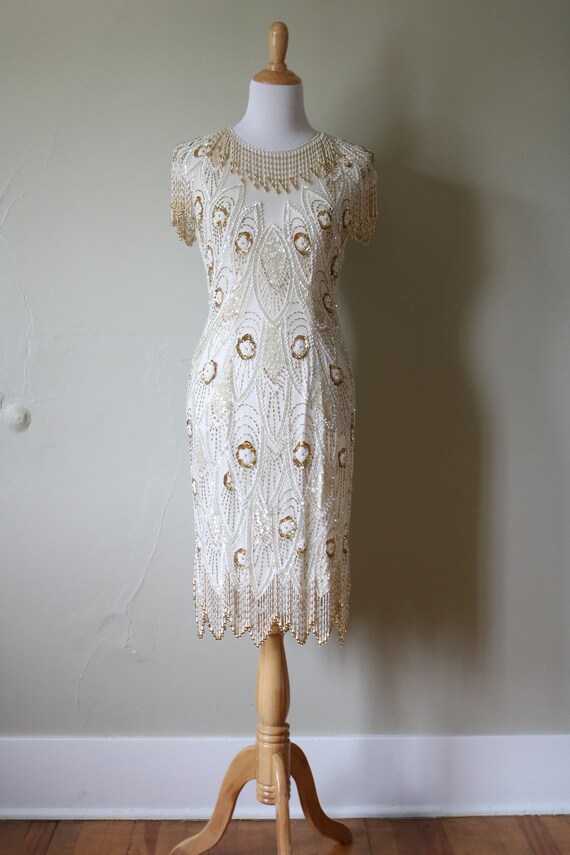 1990s Vintage 90s does 20s Dress