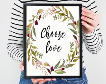 Kies Teken Van De Liefde Liefde Overwint Alles Dagelijkse Etsy