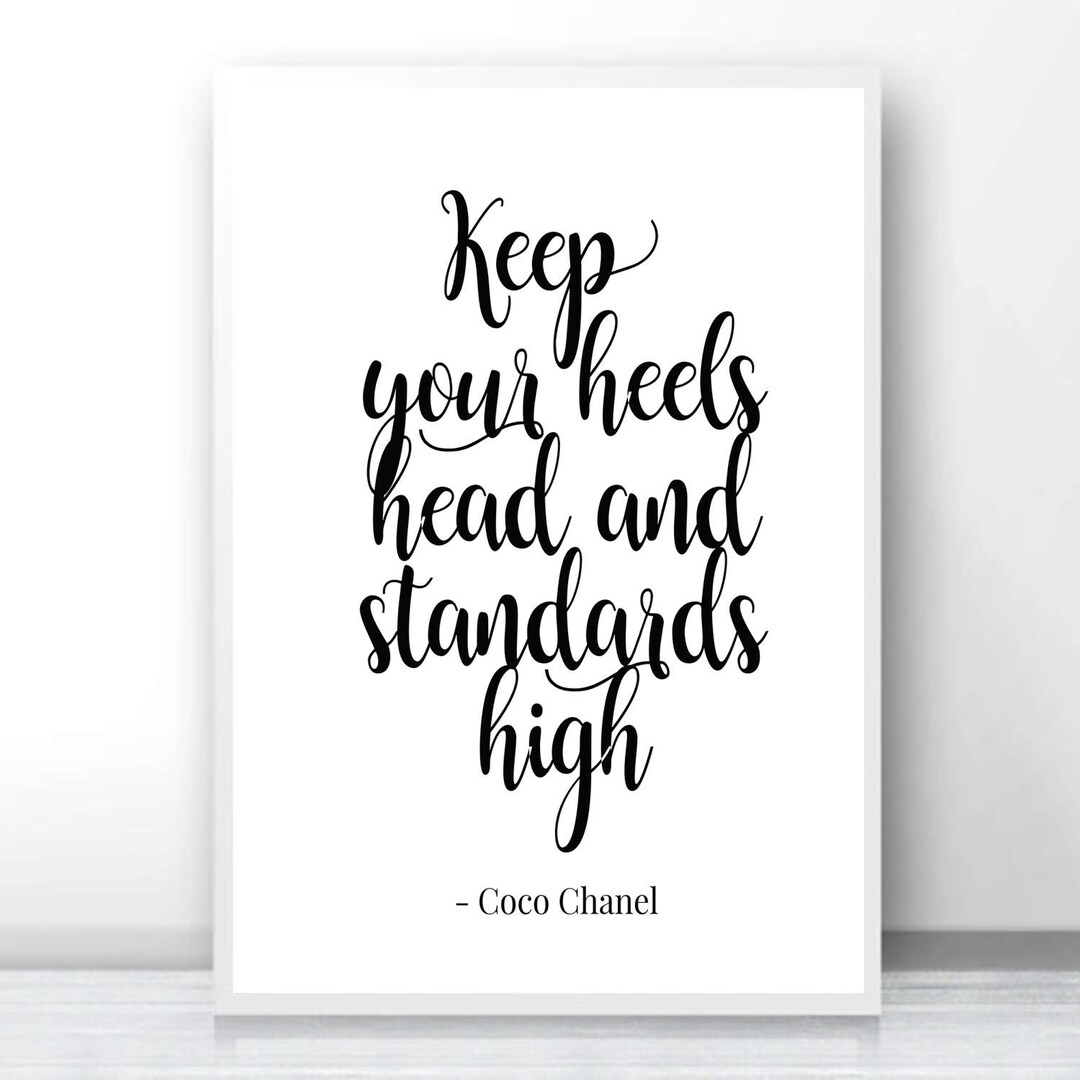 Keep Your Heels Standards High Keep Your Heels Head Coco - Etsy