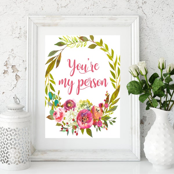 greys anatomy, grey anatomy, you're my person, youre my person gift, gift for bestfriend, your my person, gift for the groom, squad goals