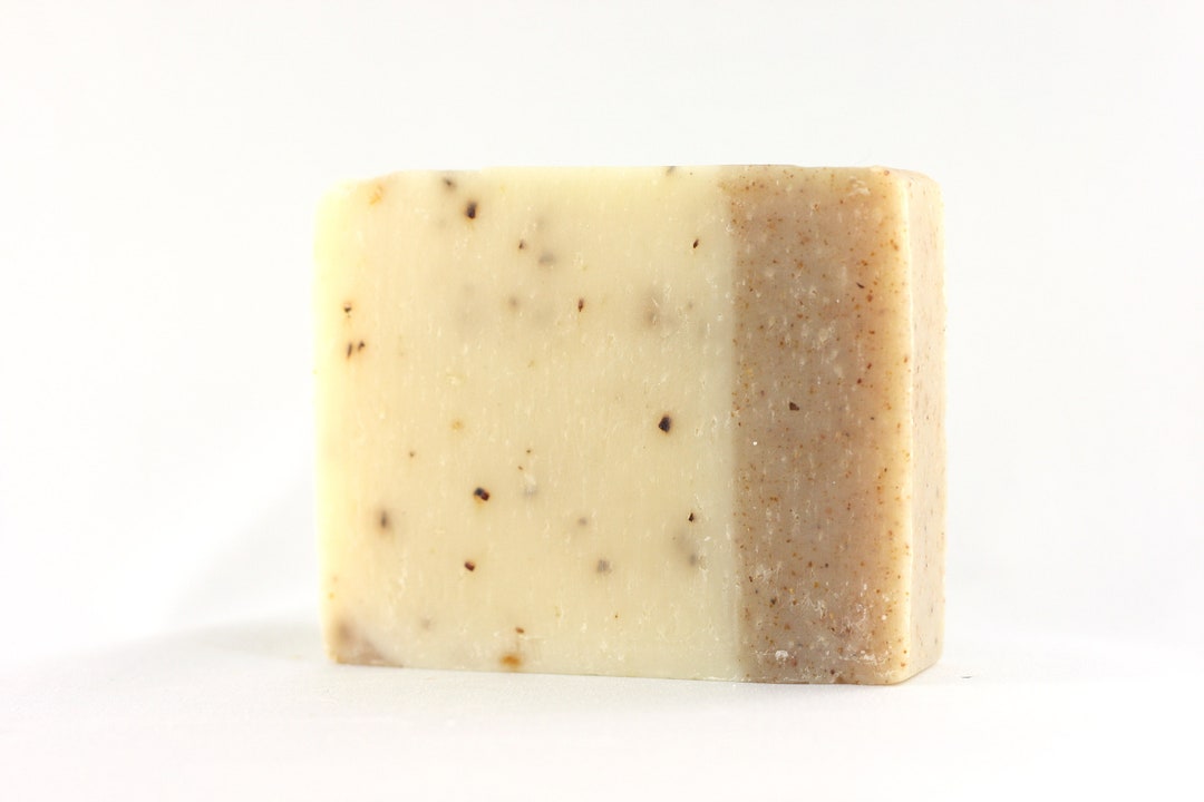 Walnut Soap, Hand Made Cold Process All Natural Soap With Walnuts and Walnut Oil for Damaged