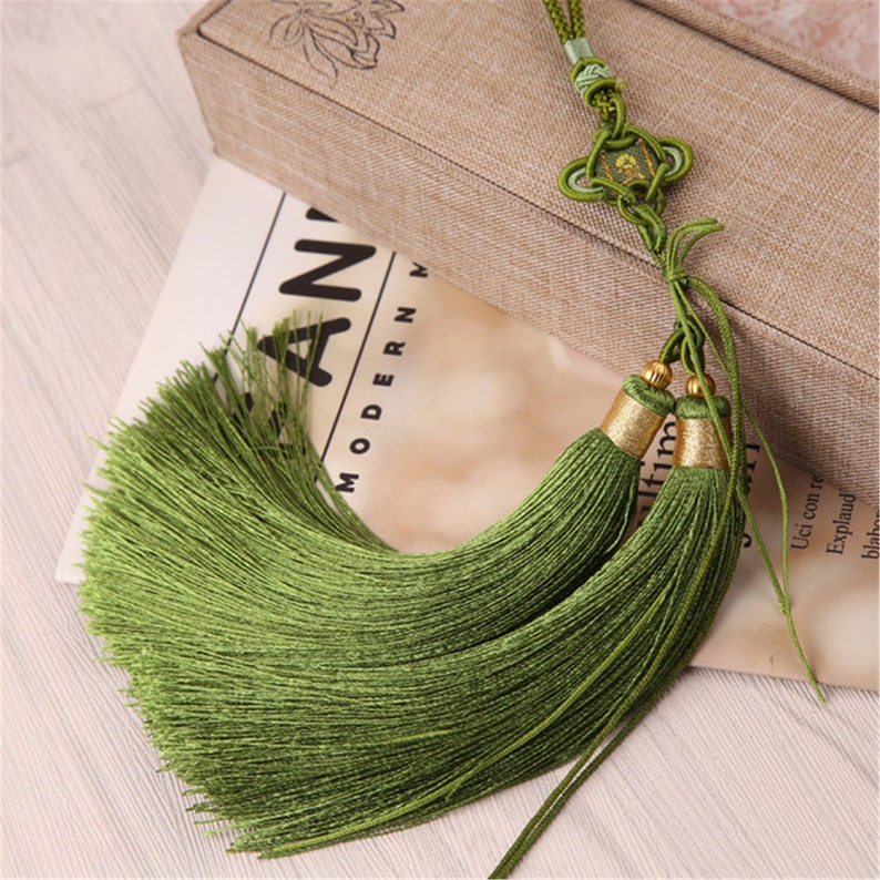 1 Piece 11 Color to Choose,130mm Chinese Knot Long Tassel ,Tassel Craft,Tassel Pendant ,Tassel Accessories,YD117 image 7