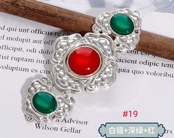 Metal Frog Buttons: Cheongsam Chinese Knot Closures