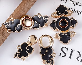 2pcs Metal frog Buttons, Sewing Fasteners Chinese Knot Closure Cheongsam Decoration Buttons,Upholstery,CB080