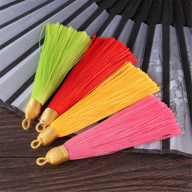 23 Color to Choose 80mm Gold Weaving Cap Tassels silk Tassel Etsy