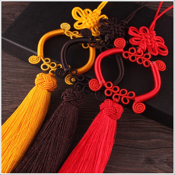 14 Color to Choose,1pcs 330mm Chinese Knot Long Silk Tassel ,Tassel Craft,Silk Tassel Pendant  ,Silk Tassel Accessories,YD126