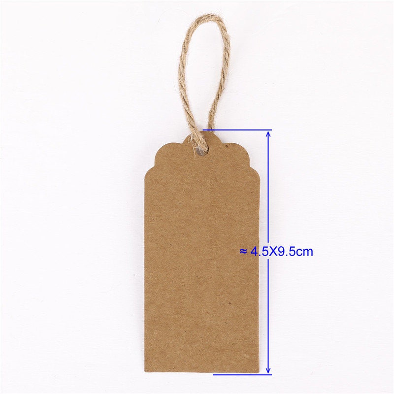 50pcs 4595mm Blank Kraft Paper Tags for Gifts Labeling - Etsy