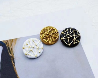 10/20pcs Metal Buttons, Woolen Buttons, Suit Decoration, Black Knitted Cardigan Buttons DIY Crafts YO776