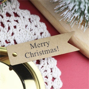 50 pz 20x70mm A Coda di Rondine "Buon Natale" Etichette di Carta Kraft per Regali, Etichettatura, Tag Fatti A Mano Matrimoni Fai Da Te PP057