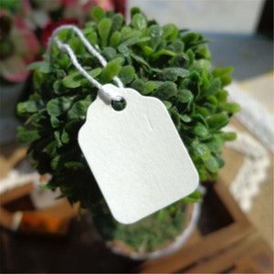 100 Stück 20*28mm Blanko Kraftpapier Tags für Geschenke, Etikettieren, Verkauf Tags Kraftpapier Handmade Tag Hochzeiten Diy PP088