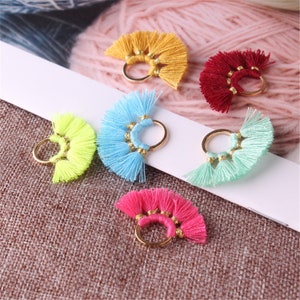 23 Color to Choose,2pcs 18mm Circle Of Fan Earring Tassels ,Tassel Craft,Tassel Pendant  ,Tassel Accessories,High Quality YD027