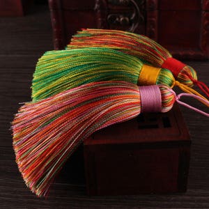 2/6/10pcs 80mm Silk Tassels ,Silk Tassel ,Tassel Craft,Silk Tassel Accessories,Silk Tassel Pendant ,High Quality Extra Thick  YD005