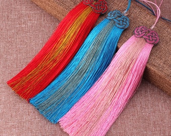 15 Color to Choose,160mm Chinese Knot Long Silk Tassel ,Tassel Craft,Silk Tassel Pendant  ,Silk Tassel Accessories,High Quality YD032