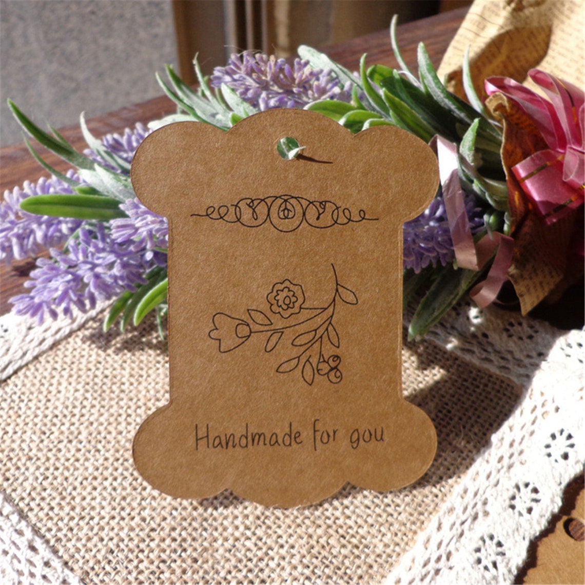 10pcs 80103mm Bone Kraft Paper Tags for Gifts Labeling Etsy