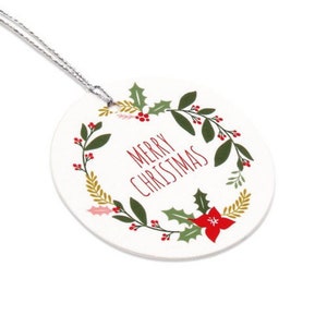 Étiquettes en papier Kraft "joyeux noël", 43mm, 50 pièces, pour cadeaux, étiquettes, étiquettes de vente, en papier Kraft, faites à la main, pour mariage, bricolage, PP022