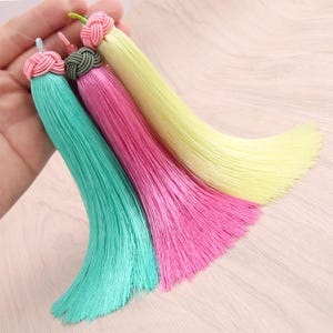 53 Color to Choose,1 Piece 16cm Pineapple Knot Silk Tassel,Tassel Craft,Silk Tassel Pendant  ,Fat Thick Tassel YD034