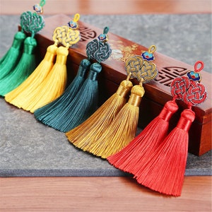 2 set of 120mm Chinese Knot Silk Tassel ,Tassel Craft,Silk Tassel Pendant  ,Silk Tassel Accessories,JY001