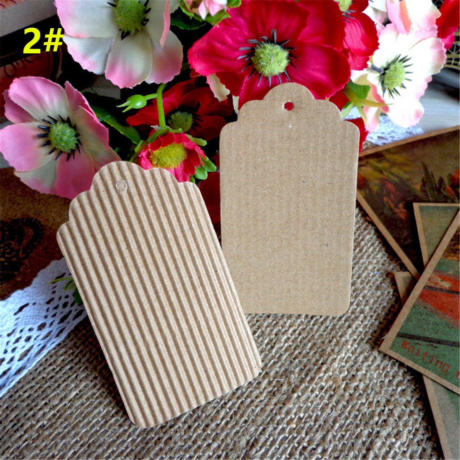 50pcs 4580mm Blank Kraft Paper Tags for Gifts Labeling | Etsy
