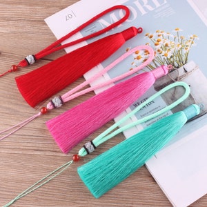 1 piese 32 Color to Choose,160mm Long Tassel Craft,Silk Tassel Pendant  ,Tassel Accessories,High Quality Extra YD042