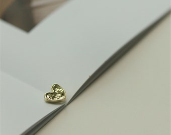 10 bottoni a forma di cuore con gambo a forma di cuore, per riparazione di bottoni in metallo per San Valentino, feste di matrimonio, giacca, colore: argento
