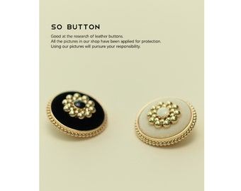 Flannel With Flower Metal Buttons Flat Plain Plane Gold Silver Shank ,for Shirts Coats Sweaters DIY Crafts YS753