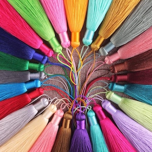 2pcs 80mm Long Silk Tassels,Tassel Craft,Tassel Accessories,Silk Tassel Pendant ,High Quality Extra Thick YD022