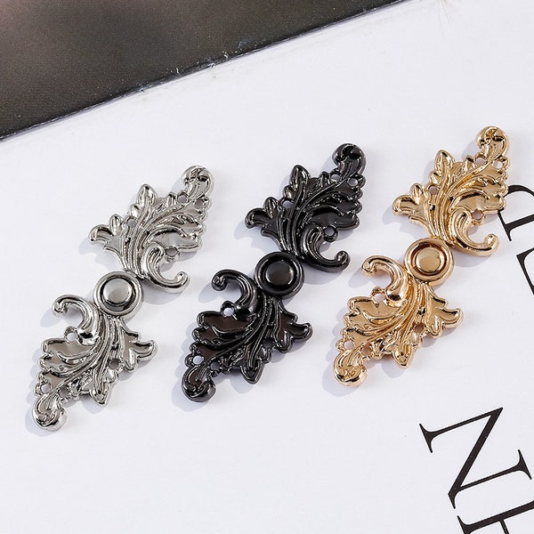 2/6/10pcs Metal frog Buttons, Sewing Fasteners Chinese Knot Closure Cheongsam Decoration Buttons,Upholstery,CB061
