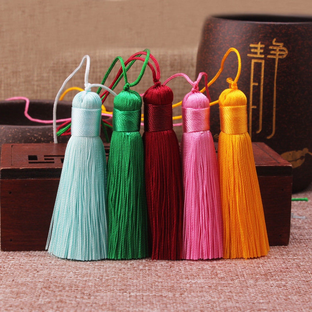 50mm Tassels With Long Rope,tassel Craft,silk Tassel Accessories,silk ...