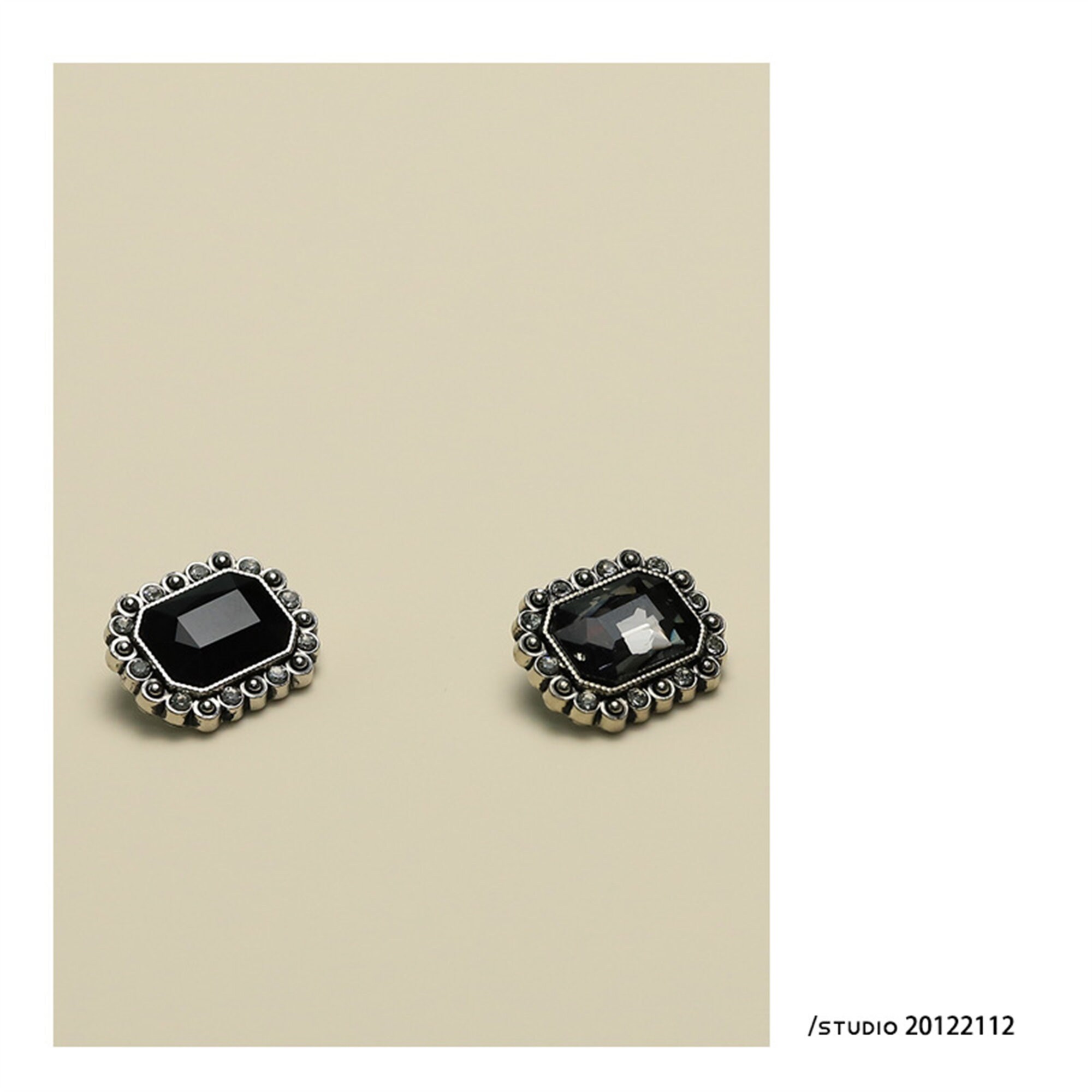 アクセサリー you 2/6/10pcs 17x21mm Zircon Metal Buttons Flat Plain Plane Gold
