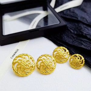 10/20pcs Metal Buttons, Woolen Buttons, Suit Decoration, Black Knitted Cardigan Buttons DIY Crafts YO1003 image 4