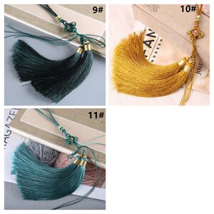 1 Piece 11 Color to Choose,130mm Chinese Knot Long Tassel ,Tassel Craft,Tassel Pendant ,Tassel Accessories,YD117 image 6