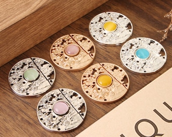 Metal Frog Closure Buttons: Cheongsam Sewing Fasteners (3cm)