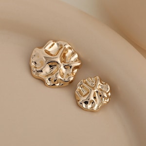 2/10/20 piezas botones de Metal plano, para camisas abrigos suéteres manualidades DIY, alta calidad YO175