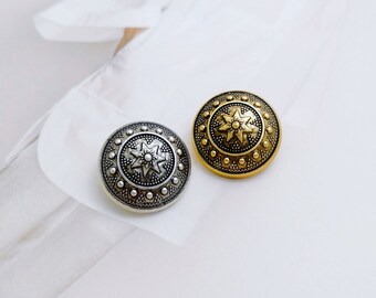 10/20pcs Metal Buttons, Woolen Buttons, Suit Decoration, Black Knitted Cardigan Buttons DIY Crafts YO757