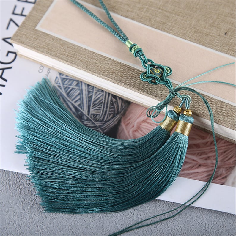1 Piece 11 Color to Choose,130mm Chinese Knot Long Tassel ,Tassel Craft,Tassel Pendant ,Tassel Accessories,YD117 image 3