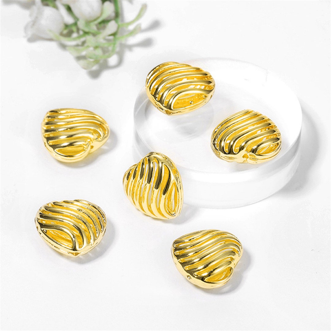 2/6/10pcs 1716mm 24K Gold Vermeil Brass Bead for Jewelry Bead Etsy