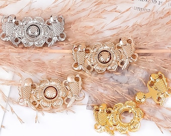 Metal Frog Closure Buttons: Cheongsam Chinese Knot Sewing Fasteners