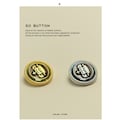 2/6/10/20pcs Crown Metal Buttons Flat Plain Plane Gold Shank ,for Shirts Coats Sweaters DIY Crafts YS464