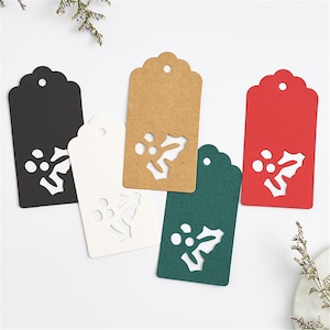 50pcs 48*92mm étiquettes en papier Kraft à feuilles creuses pour cadeaux, étiquetage, étiquettes de vente papier Kraft PP090