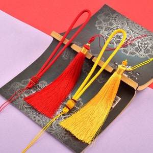 2pcs 11 Color to Choose,130mm Chinese Knot Long Tassel ,Tassel Craft,Tassel Pendant  ,Tassel Accessories,SN001
