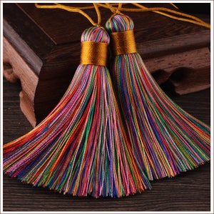 2PCS Silk Tassels ,Silk Tassel ,Tassel Craft,Silk Tassel Accessories,Silk Tassel Pendant ,High Quality Extra Thick  YD093