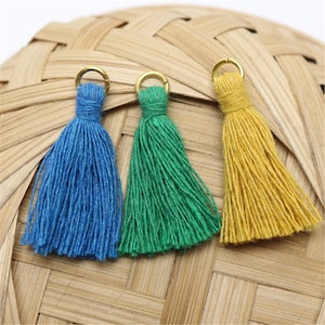 10/20pcs 30 Color to Choose,30mm Polyester Cotton Thread Tassel,Polyester Cotton Thread Tassel Accessories Pendant HS040