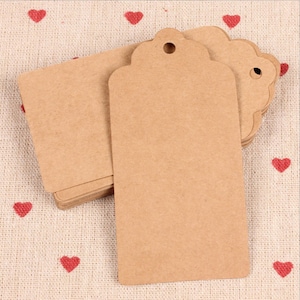 Etiquetas de papel kraft em branco 50 peças, 50*100mm para presentes, etiquetas de vendas, etiquetas de papel kraft artesanal, casamentos diy pp049