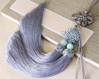 1 set of 160mm Chinese Knot Long Silk Tassel ,Tassel Craft,Silk Tassel Pendant  ,Silk Tassel Accessories,YD007